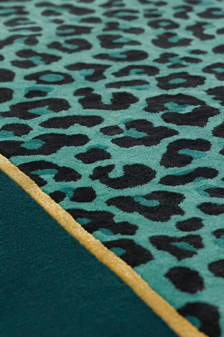 Ocean Cheetah Tufted Rug