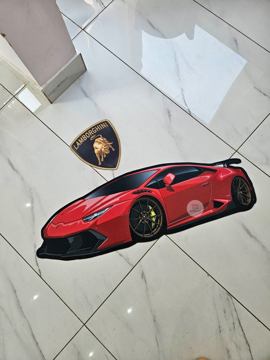 Lamborghini Hurcan Mat with FREE lamborghini logo mat