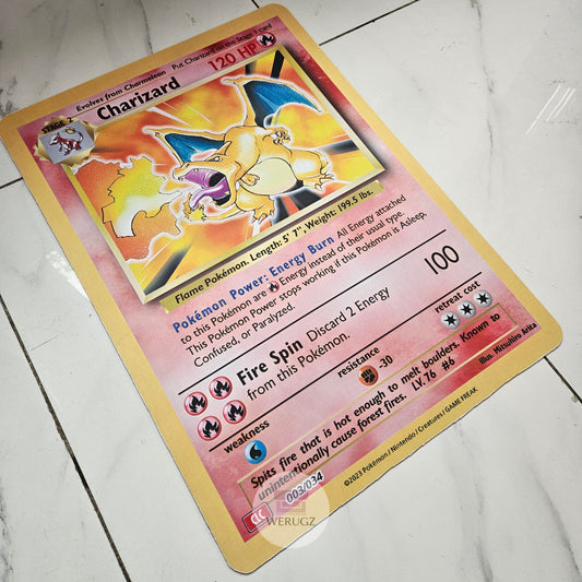 Charizard Pokemon Card Rug