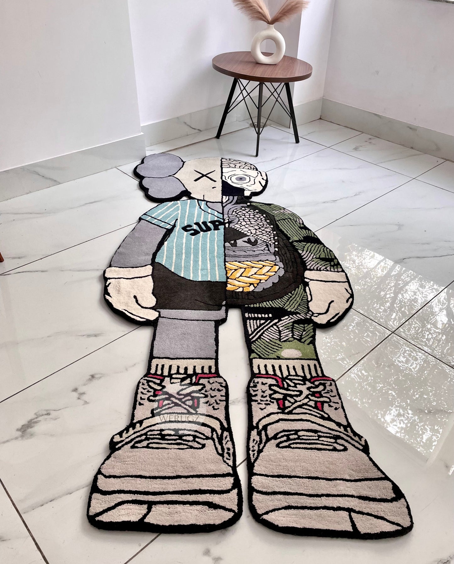 KAWS SKELETON RUG