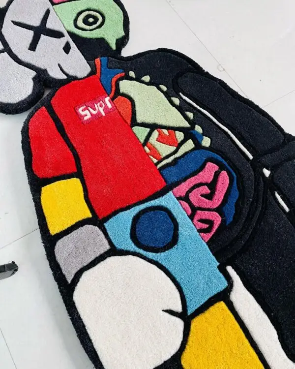 Kaws X Supreme Rug by WeRugz - Image 2