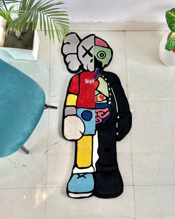 Kaws X Supreme Rug by WeRugz