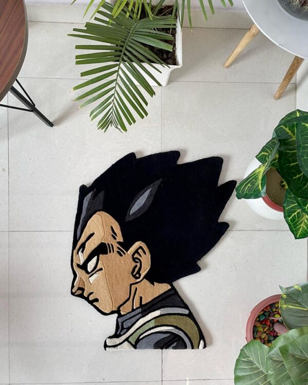 Vegeta Face Rug by WeRugz