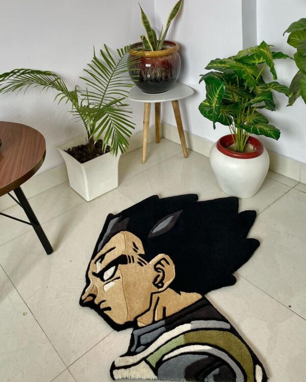 Vegeta Face Rug by WeRugz - Image 3