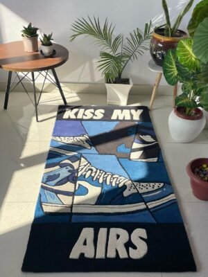 BLUE HUES KISS MY AIR Rug by WeRugz