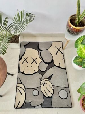 Grey Luxury Figurine Rug by WeRugz