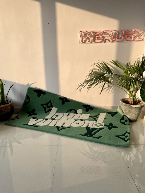 LV LOUIS VUITTON GREEN Rug by WeRuguz - Image 5