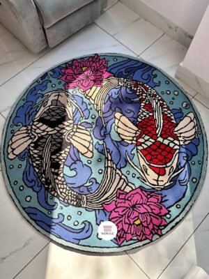 KOI FISH YIN YANG RUG WERUGZ