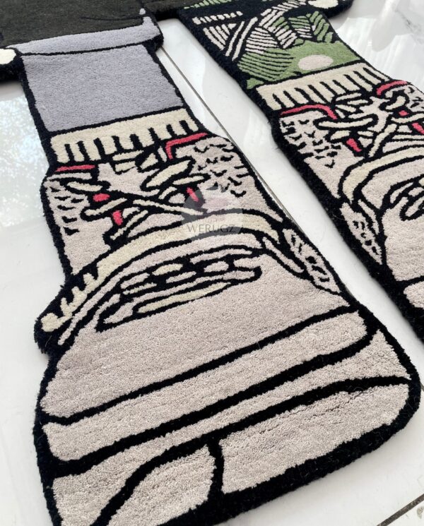 KAWS HALF SKELETON RUG - Image 5
