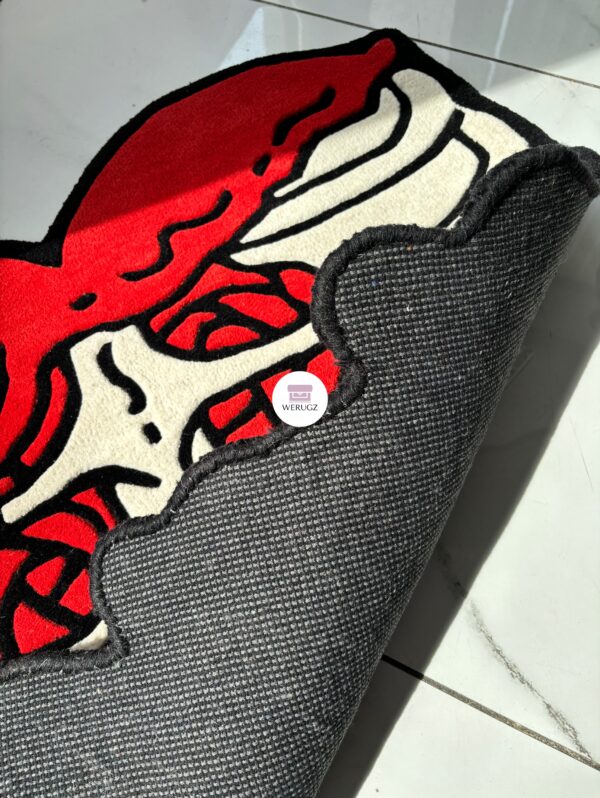 Skeleton Heart Rug by WeRugz - Image 3
