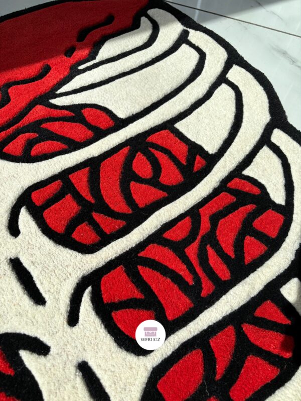 Skeleton Heart Rug by WeRugz - Image 4