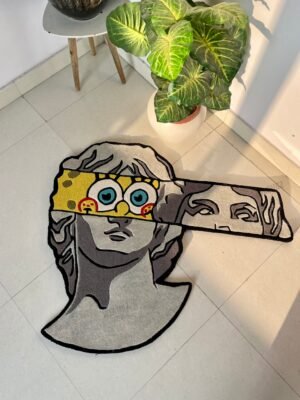 Sponge Character Greek Hand Tufted Rug by WeRugz