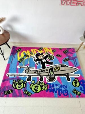 Luxury Money Art Hand Tufted Rug by WeRugz