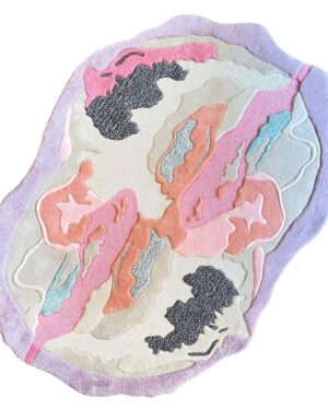 Pink Aesthetic Hand Tufted Rug by WeRugz