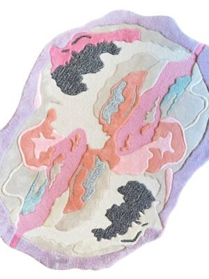 Pink Aesthetic Hand Tufted Rug by WeRugz