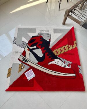 Aj1 Sneaker Art Hand Tufted Rug by WeRugz