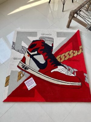 Aj1 Sneaker Art Hand Tufted Rug by WeRugz