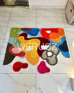 High Pile 3d Wall Art Hand tufted Rug by WeRugz