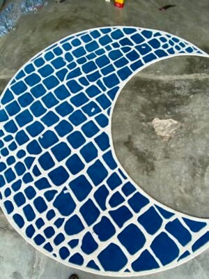 Moon Art Hand Tufted Rug by WeRugz