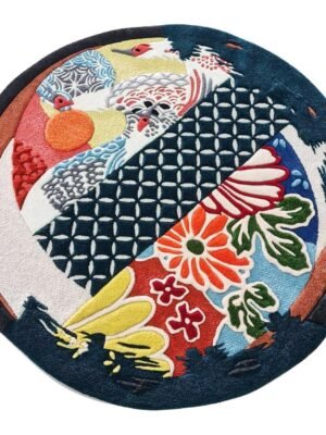 Japanese Art Hand Tufted Rug by WeRugz