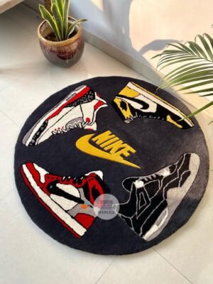 Wheel of kicks Hand Tufted Rug by WeRugz
