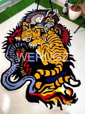 Tiger Dragon Yin Yan Rug by WeRugz